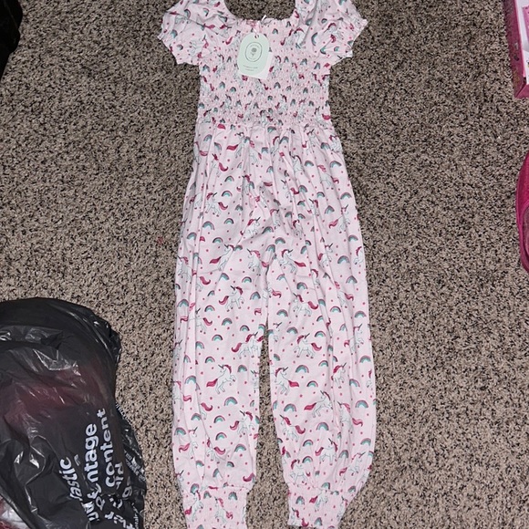 SweetHoney Other - Girls SweetHoney size 6Y Unicorn pink romper NWT
